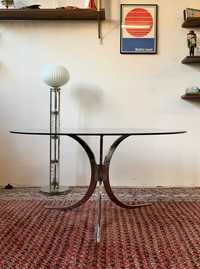 Promo Szklany  stolik kawowy, Włochy lata 70, modern vintage