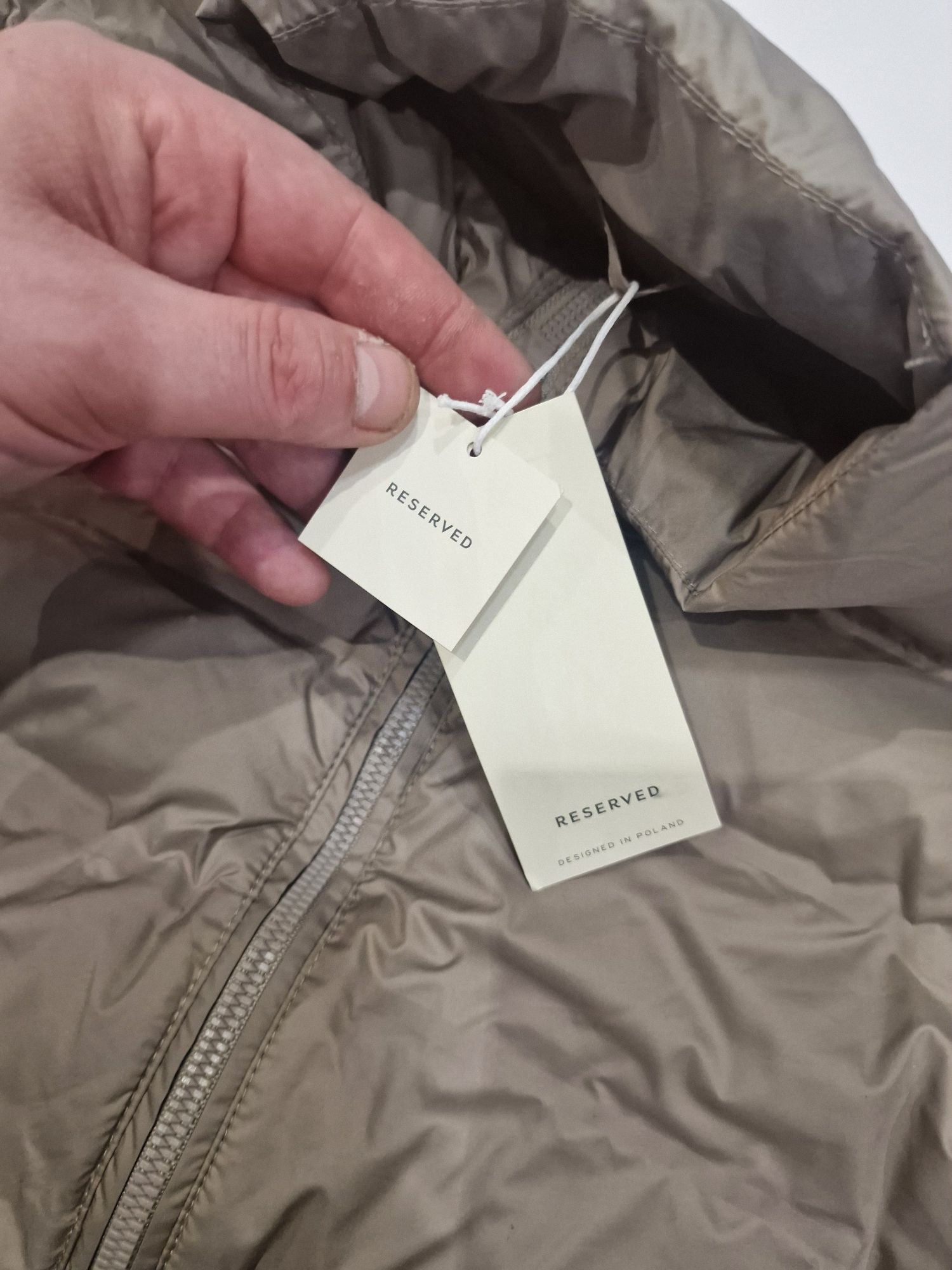 Nowa kurtka Reserved puchowa przejściowa pikowana roz,S,36,34,xs