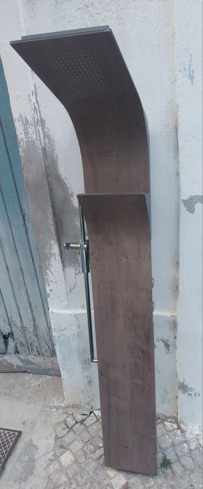 Coluna de duche em madeira tudo completo e novo