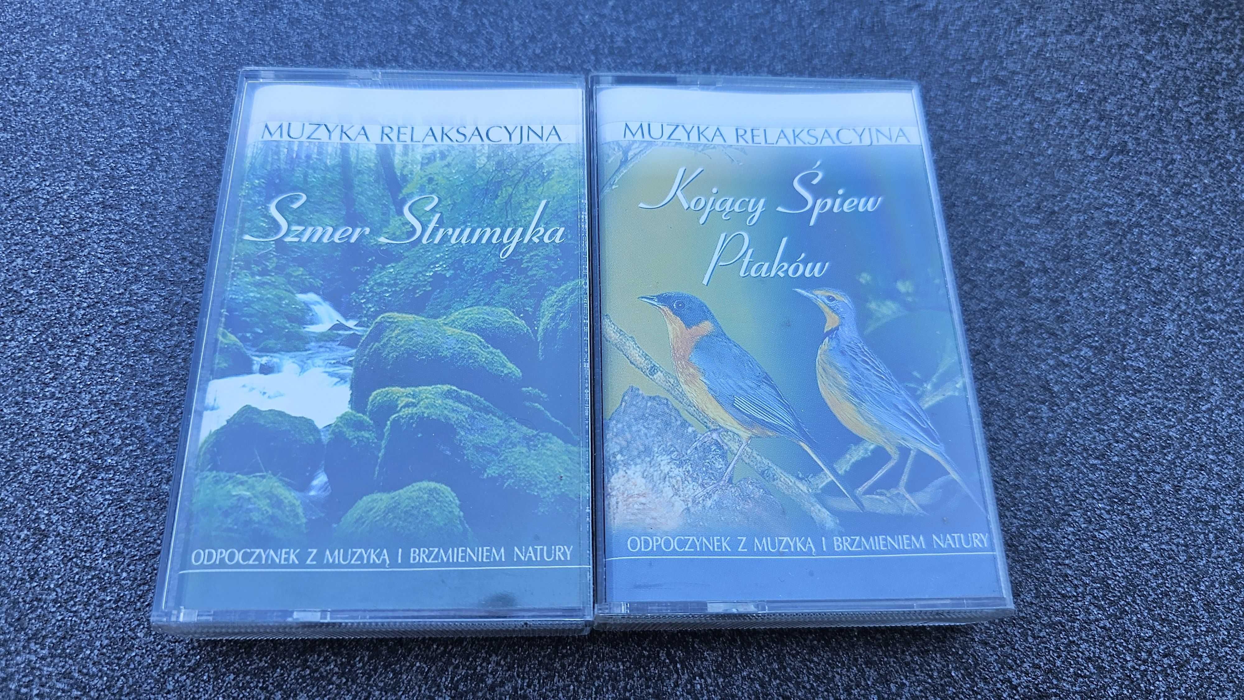 KASETA 2x Muzyka relaksacyjna Szmer Strumyka Kojący śpiew ptaków