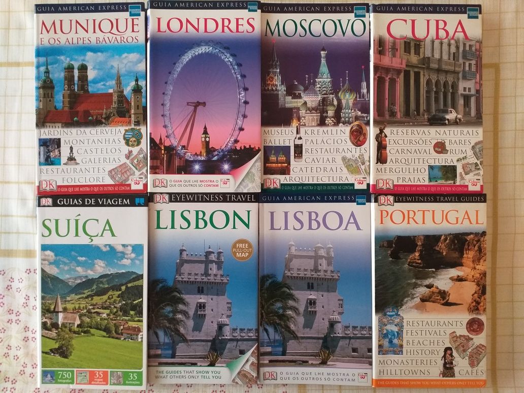 Guias americanexpressPORTUGAL&Londres&CUBA&Munique&LISBON&SÚIÇA&Moscov