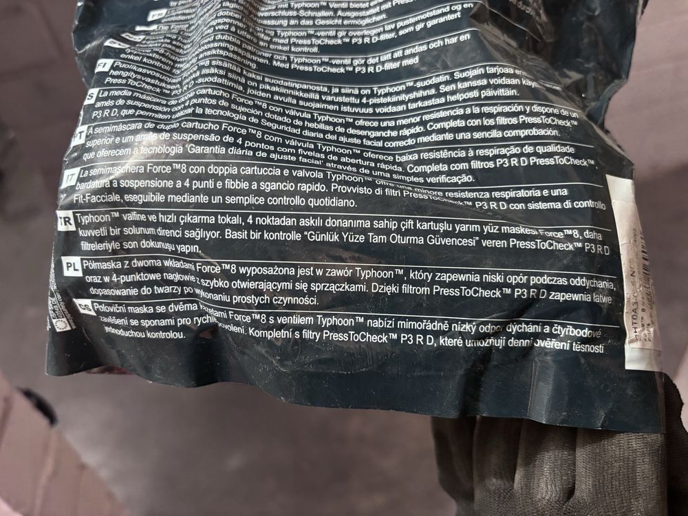 Maska JSP Force 8 przeciwpyłowa z dwoma wkładami