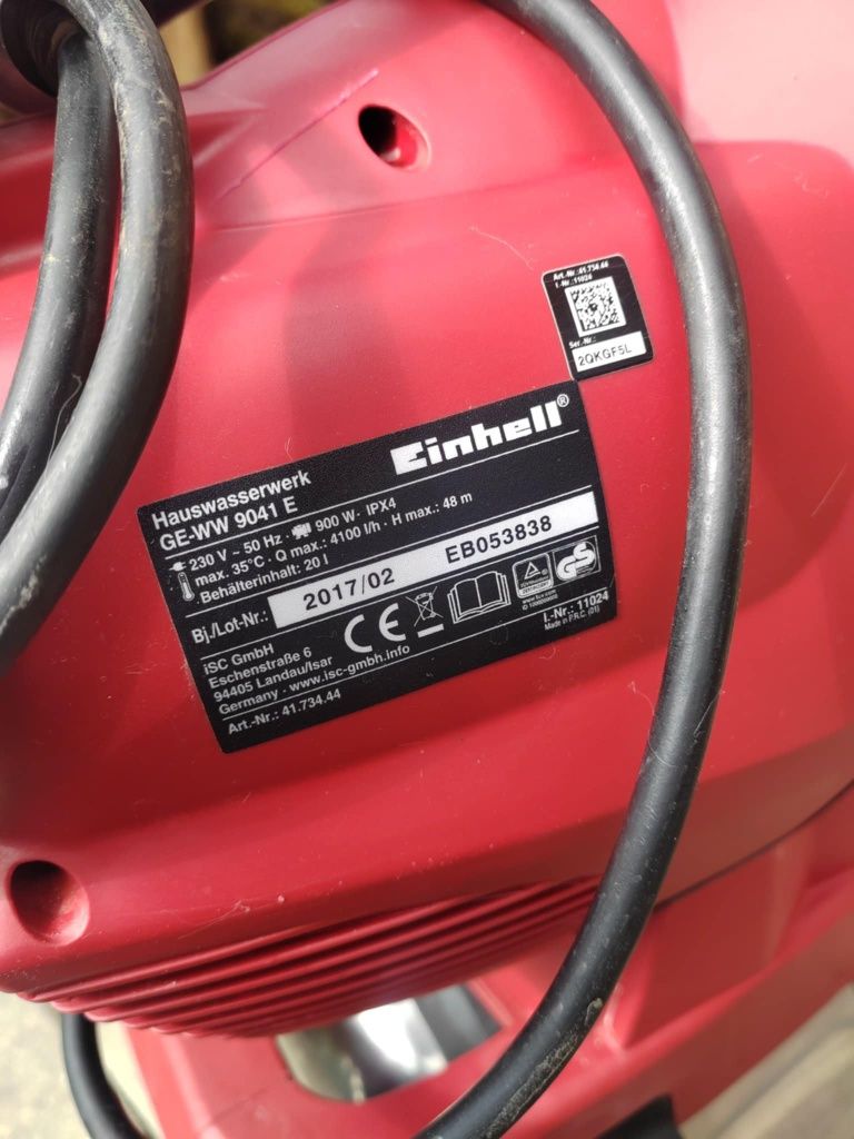 Hydrofor Einhell  GE-WW 9041 E