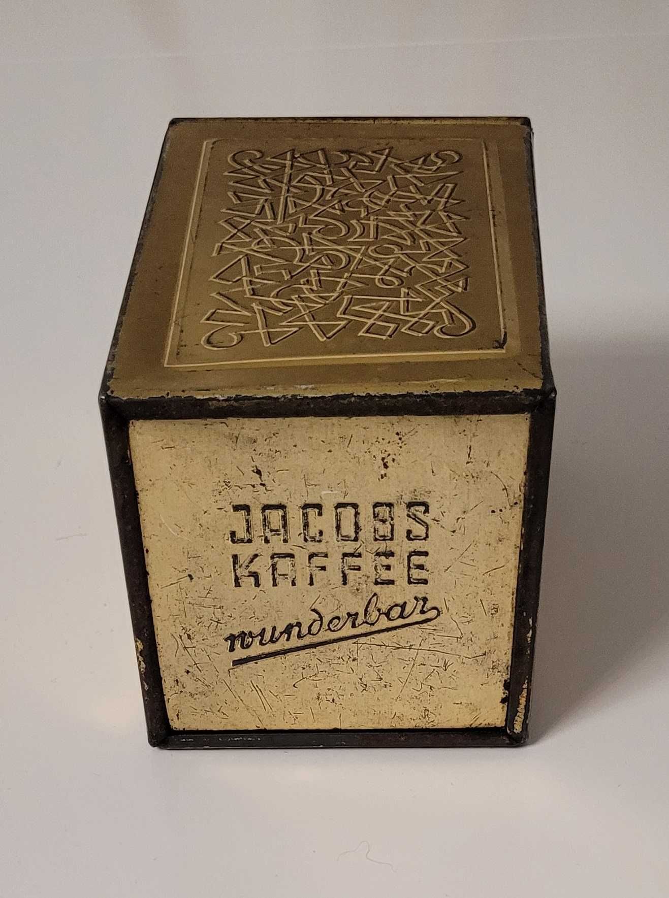 Puszka retro po kawie Jakobs z lat 50/60
