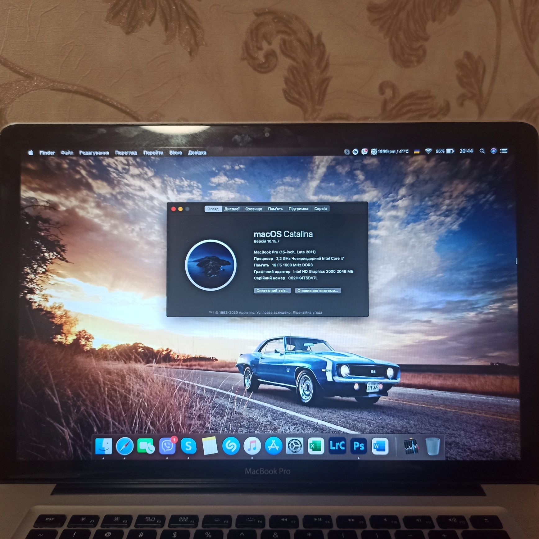 MacBook Pro . ( 15 inch ,Late 2011)