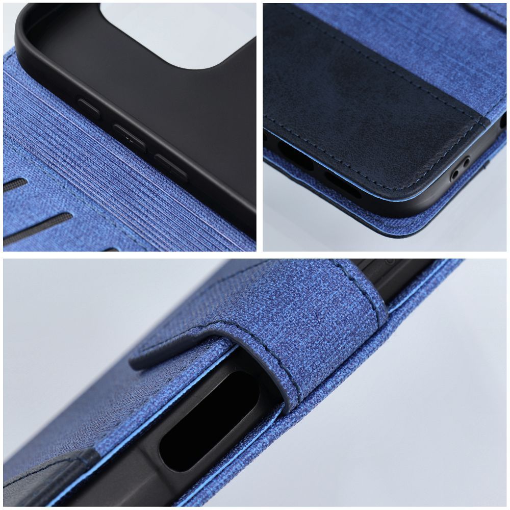 Etui Kabura Gomma Book Do Iphone 16 Pro Max Niebieski