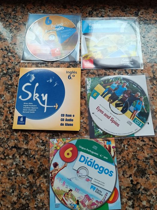 Livros e CD do 5 ano e sexto