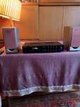Radio FM wzmacniacz 100W SUNBUCK  z kolumnami AIWA