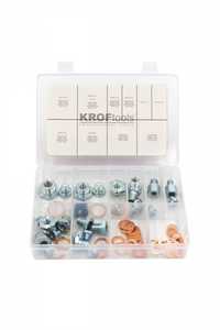 Kit especial para bujões e anilhas de cárter - 63 peças