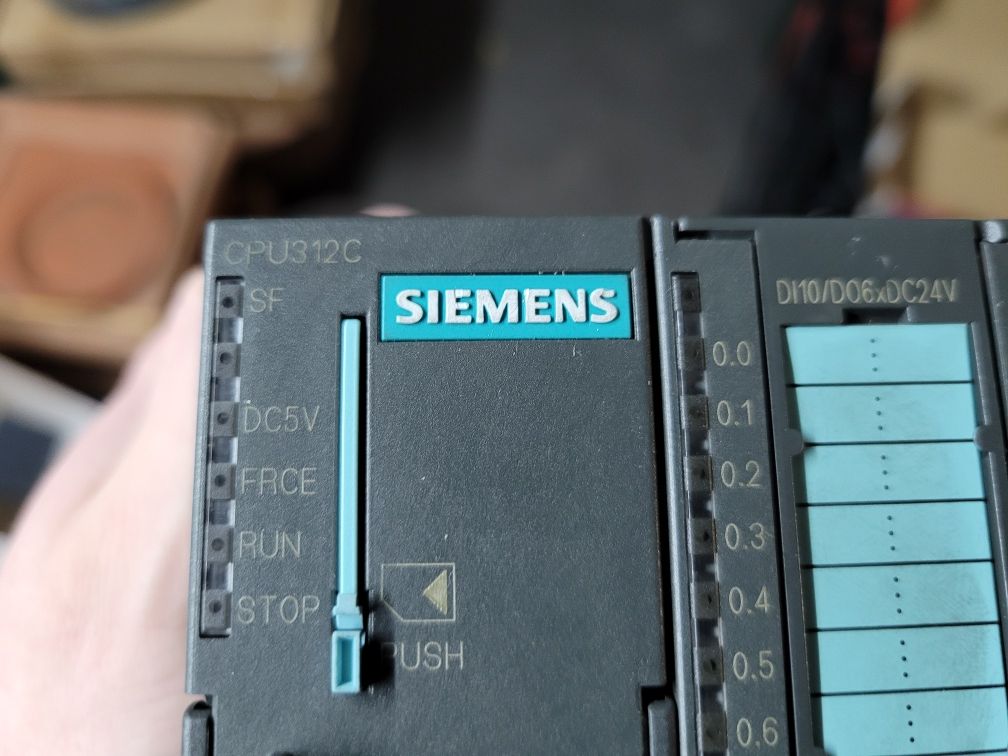 Sterownik PLC Siemens Simatic CPU312C nauka plc MPI 6ES7312-5BD00-0AB0
