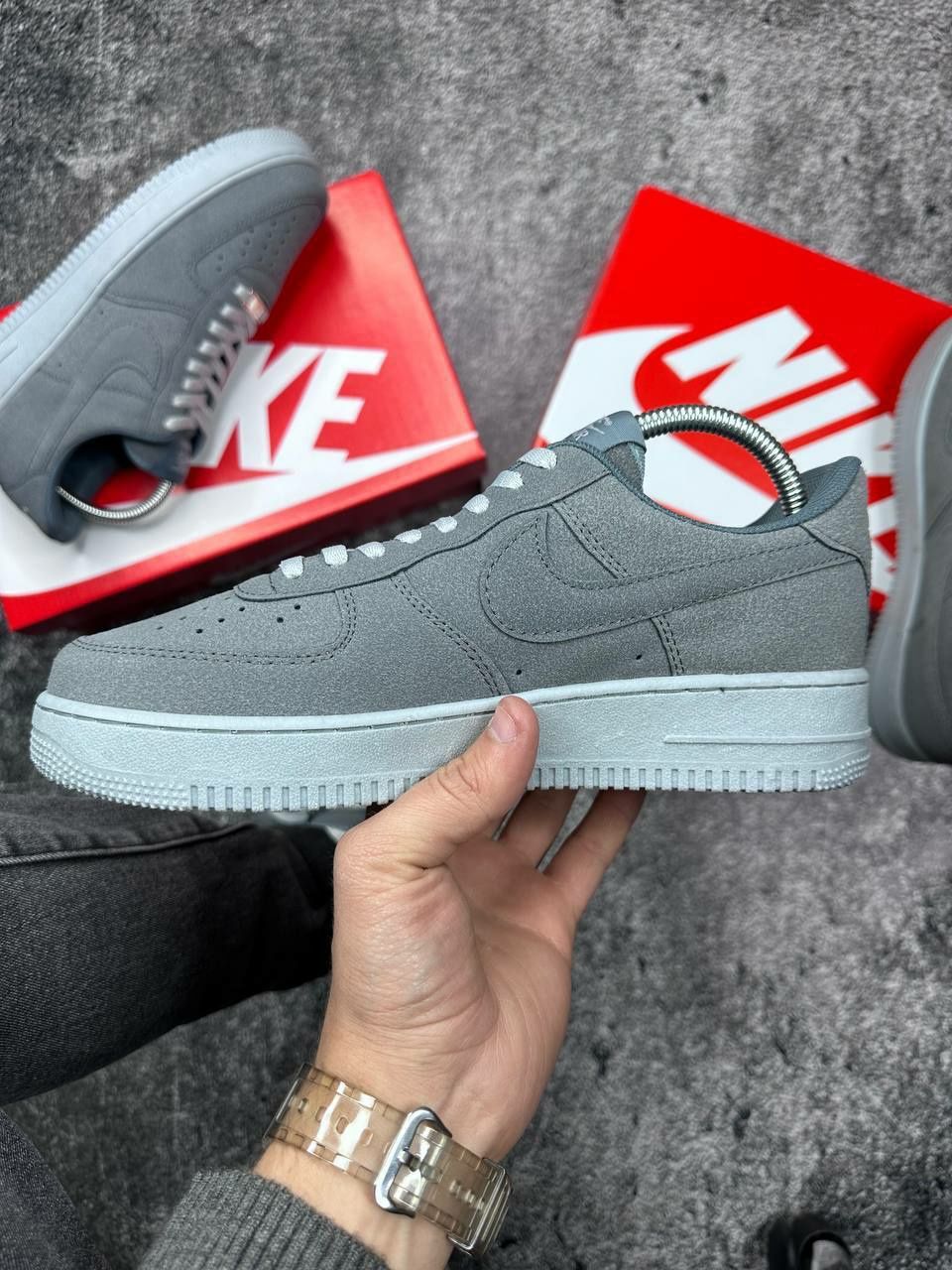 Nike air force 1 gray/мужские кроссовки/чоловічі кросівки/найк/Nike