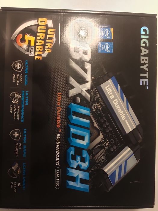 Płyta główna Gigabyte GA-Z87X-UD3H + procesor Intel i5-4670K