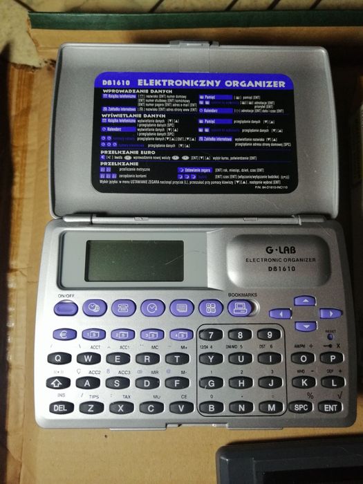 Notesy elektroniczne zestaw Sharp i inne