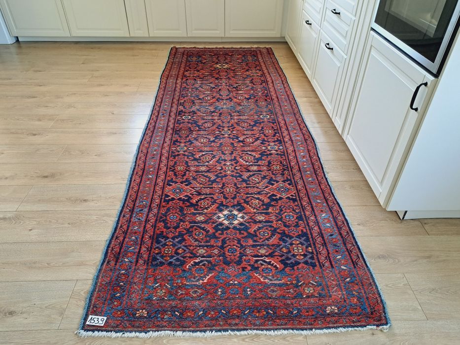 Kolekcjonerski perski chodnik ręcznie tkany Malajer 110x310cm nr1539