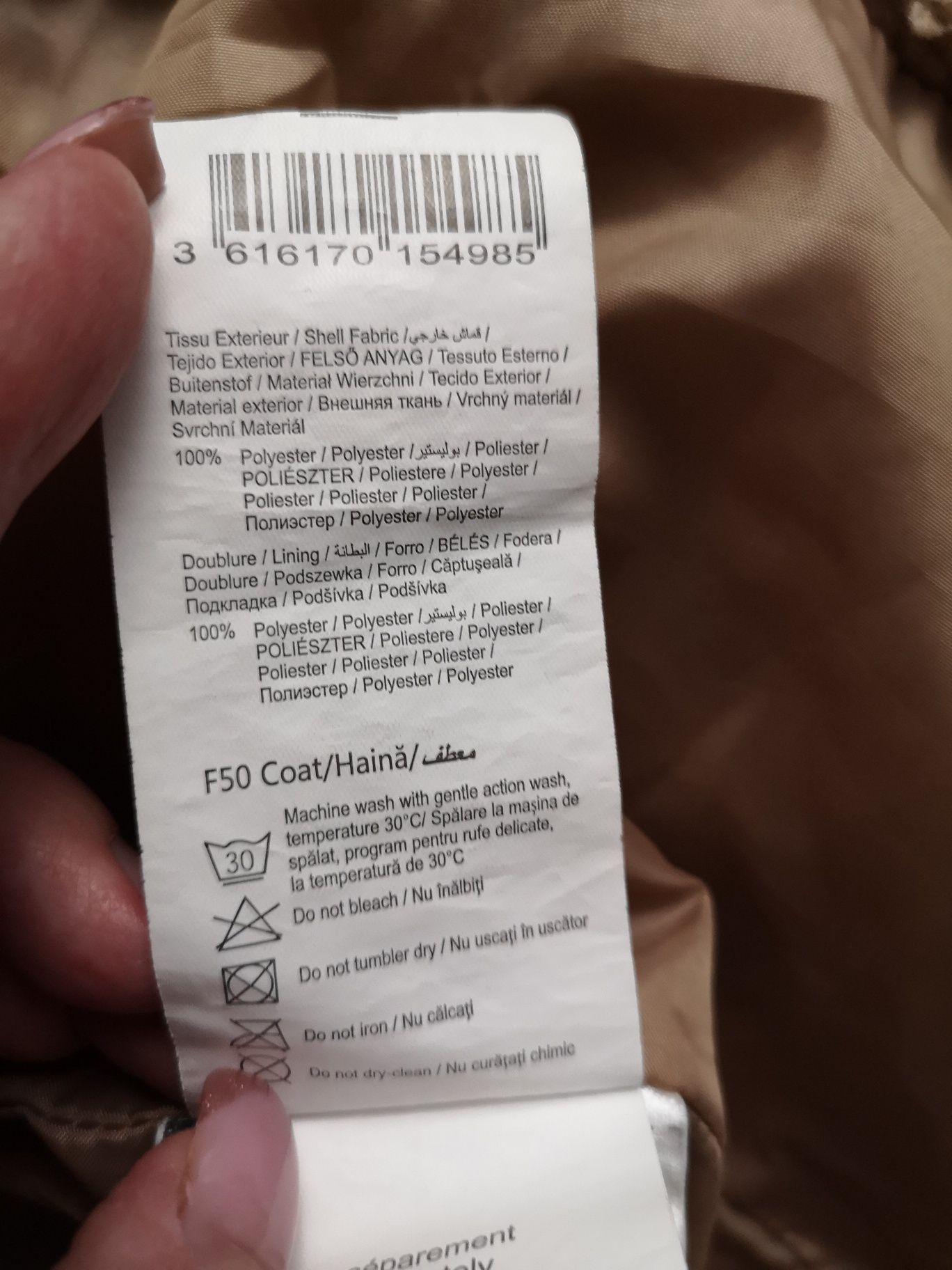 Kożuch kożuszek krótki Camaieu xs s zimowy kieszenie kołnierz suwak