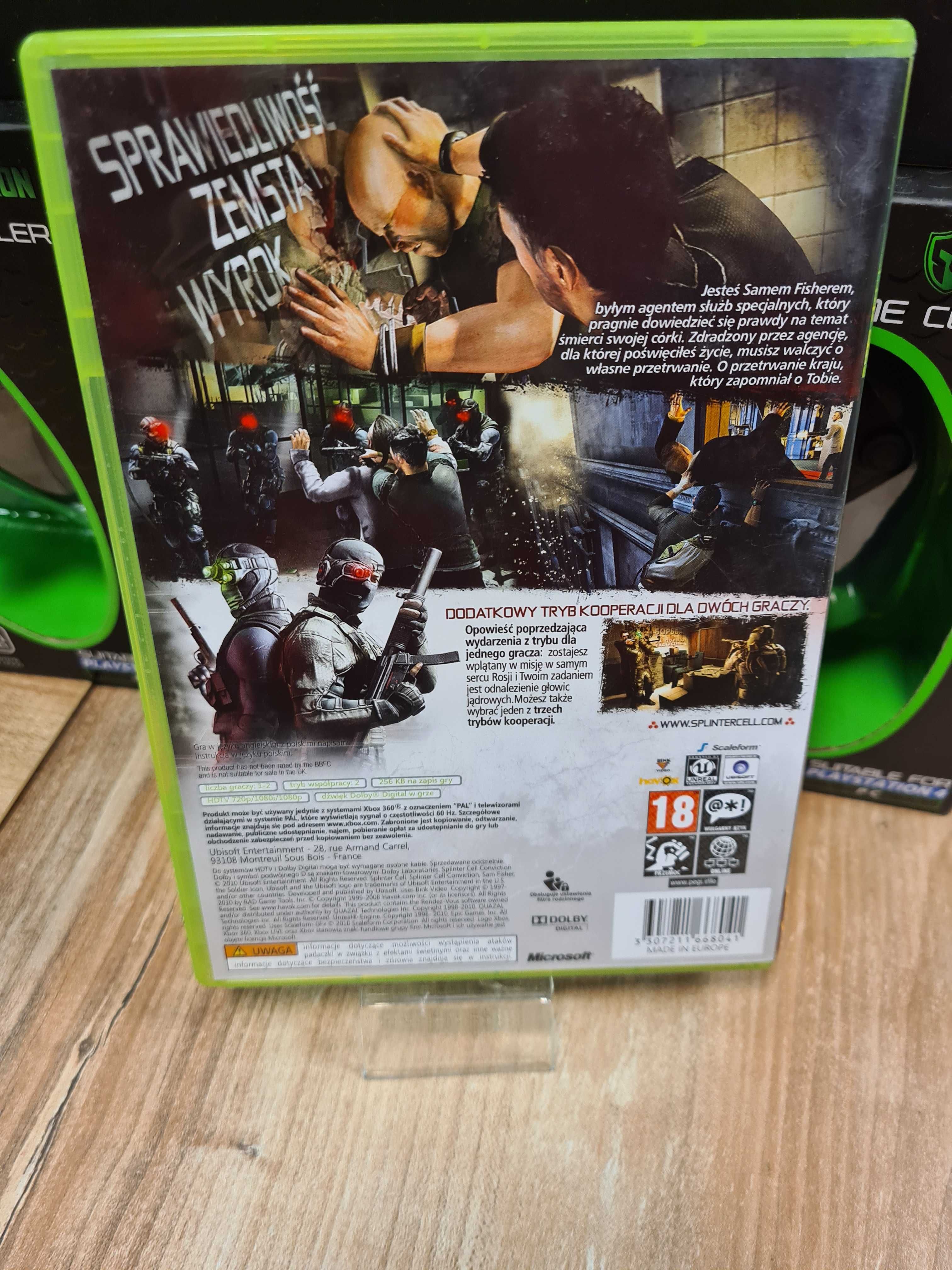 Tom Clancy's Splinter Cell: Conviction XBOX 360, Sklep Wysyłka Wymiana