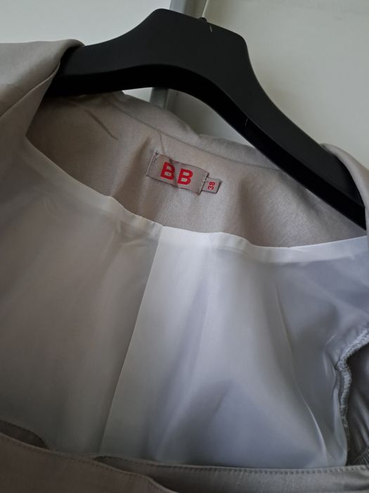 Damski komplet sukienka i marynarka z krótkim rękawem, BB, rozmiar 38