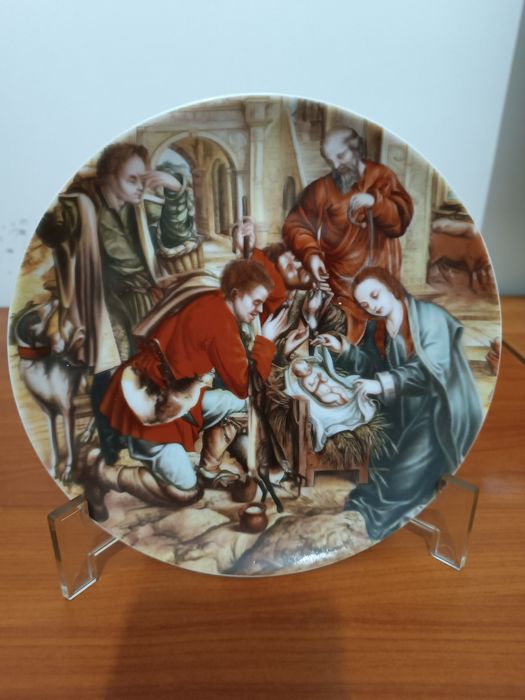 Pratos de Natal Vista Alegre 1984 a 1991