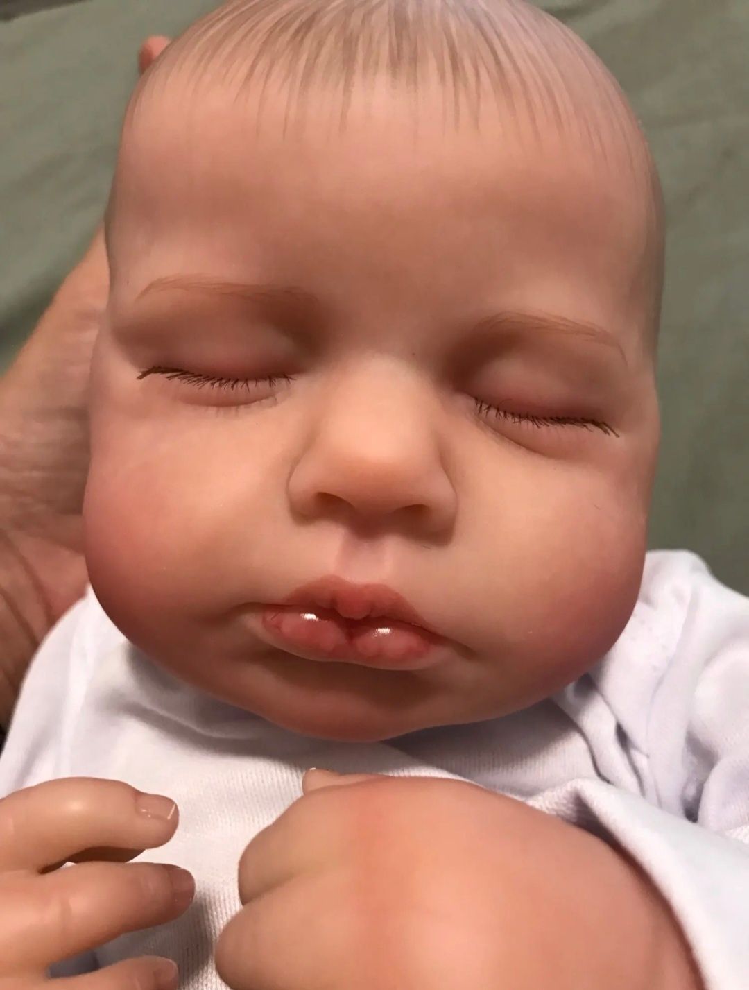 Realistyczna lalka typu Reborn żywy bobasa śpiący duży