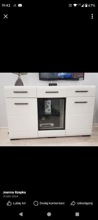 Komoda biały połysk