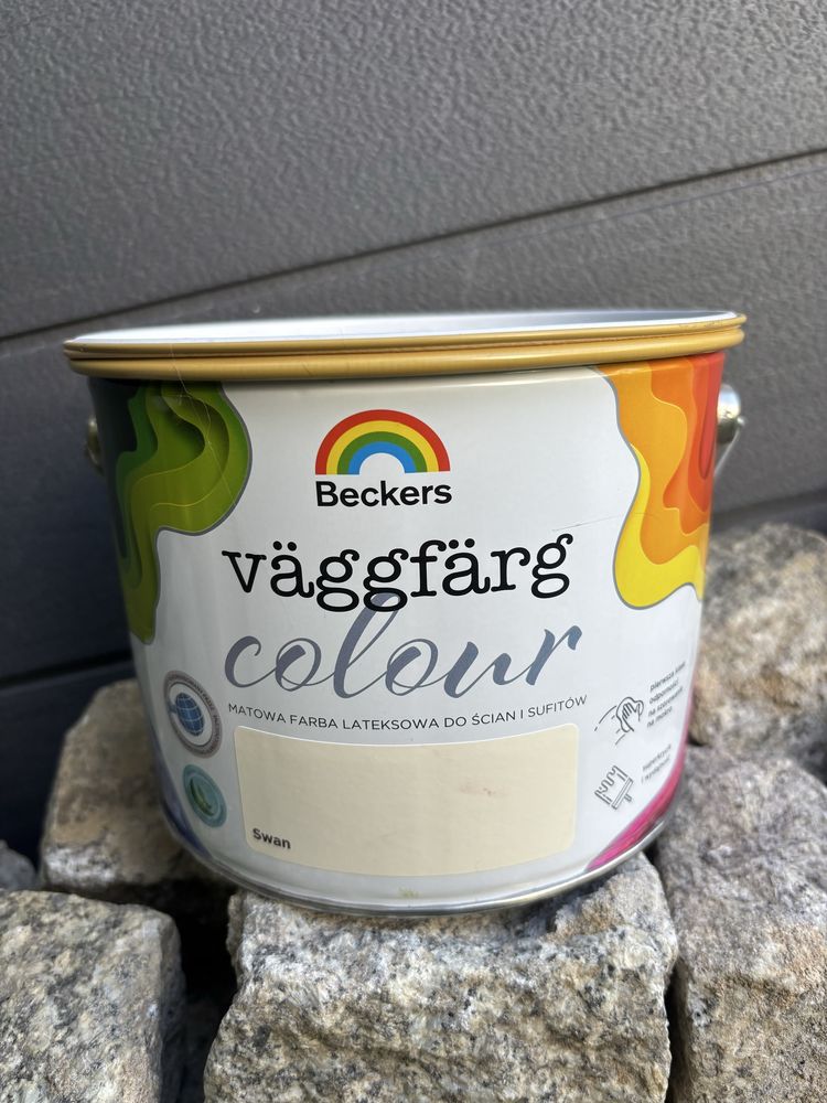 Farba kolorowa Beckers Vaggfarg Colour swan 2,5 l nowa