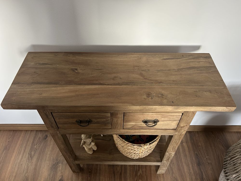 Konsola drewniana szafka rustykalna TEAK z Indonezji loberon
