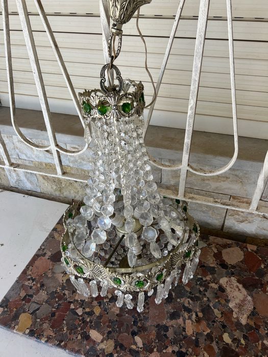 Candeeiro vintage de cristal