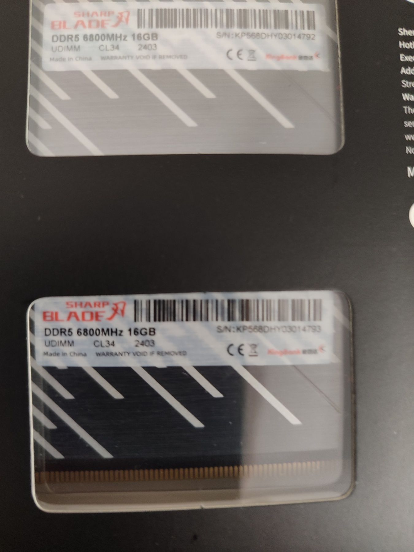 Оперативна пам'ять DDR5 Kingbank 32gb/DDR4 (2*4Gb)Patriot/8+8гб/16гб