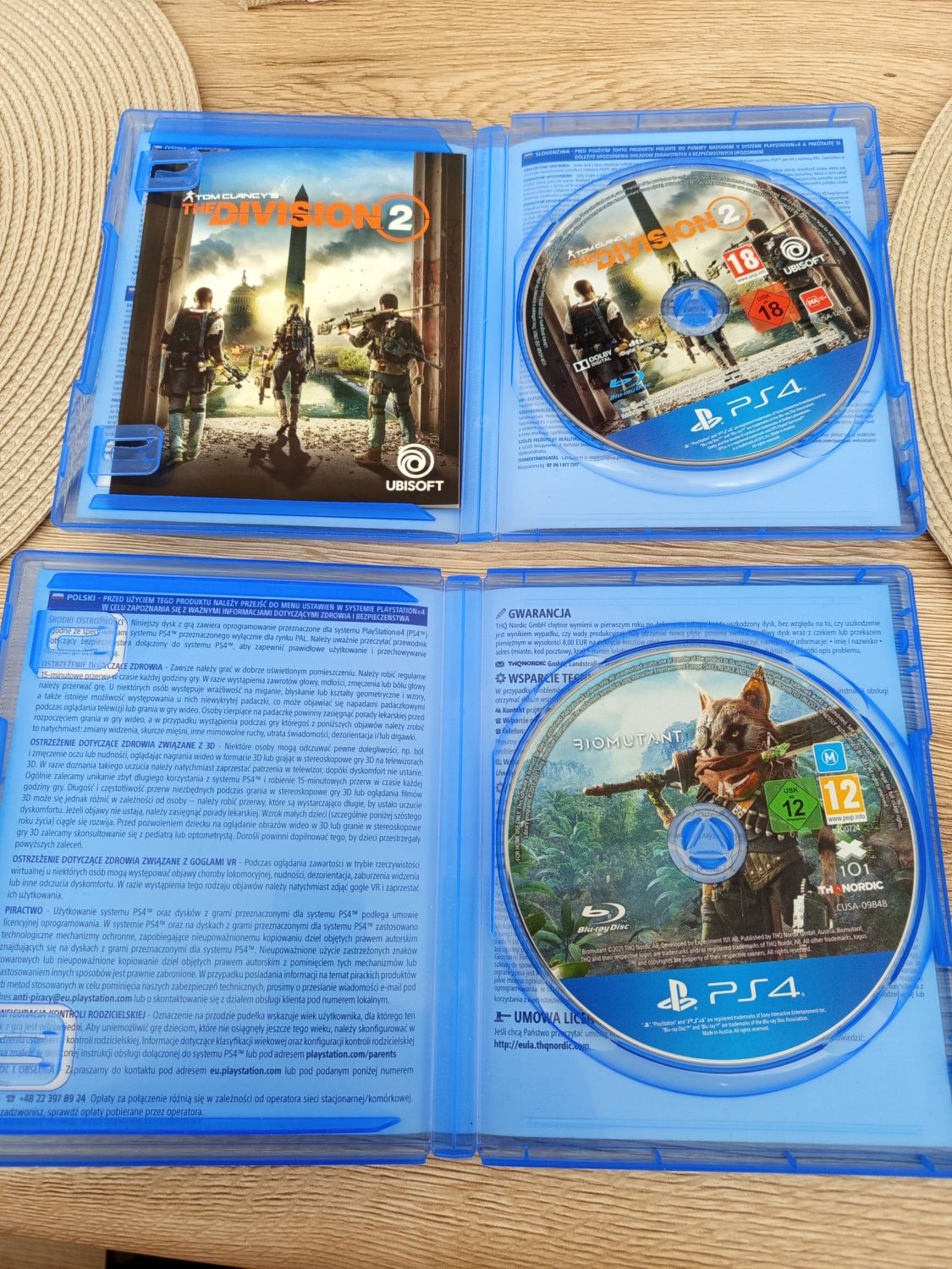 Gry ps4 stan perfekcyjny biomutant, the division 2