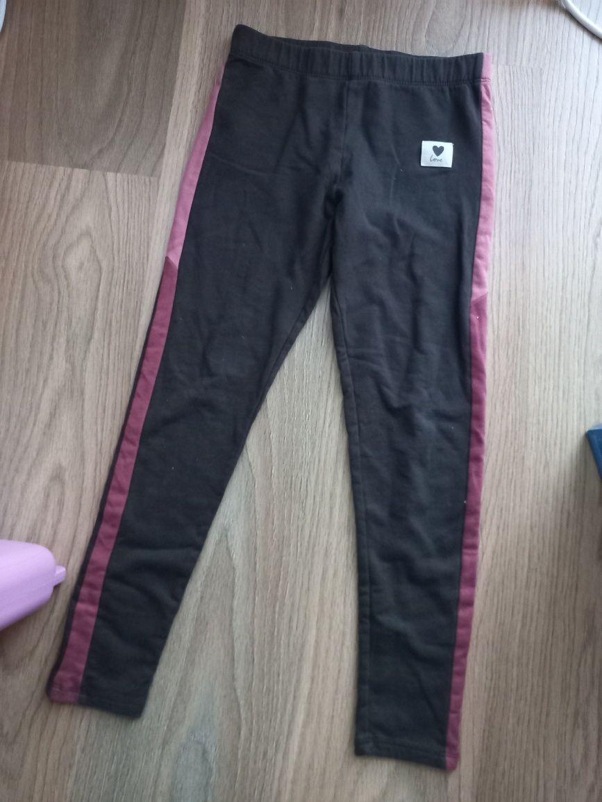 Legginsy hm ciepłe r.140