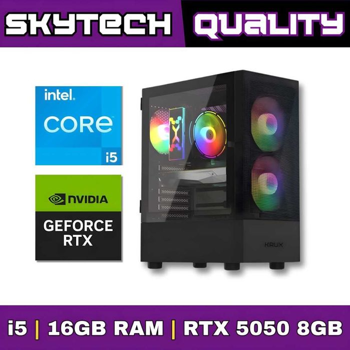 Komputer Gamingowy OFERTA LISTOPAD | i5 | 16GB | RTX 5050 | Wi-Fi