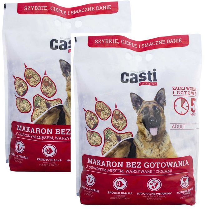 Makaron dla psa Casti bez gotowania 2x3 kg