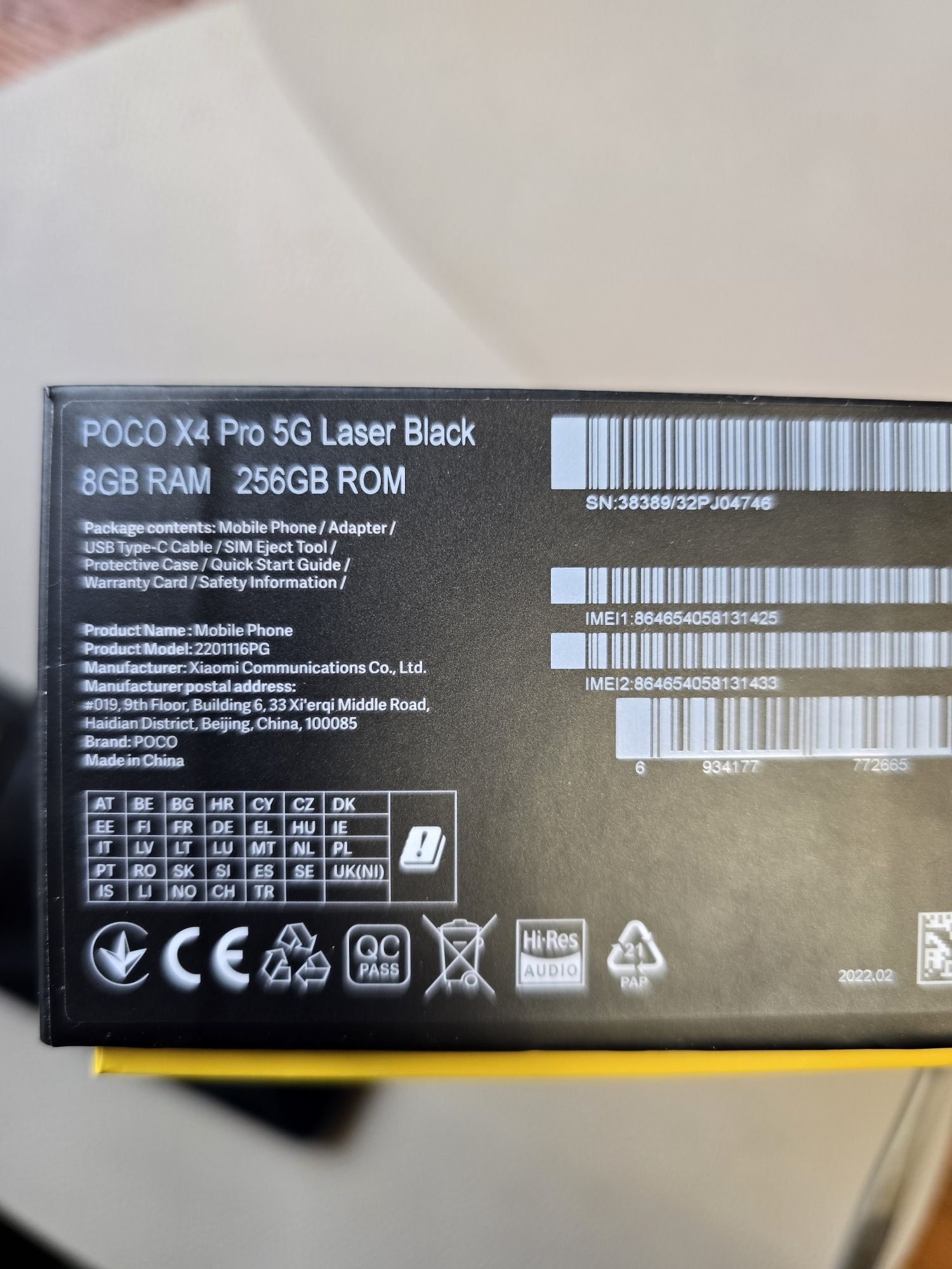 Poco x4Pro5G 256g 8ram