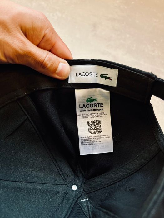 Кепка Lacoste чорна