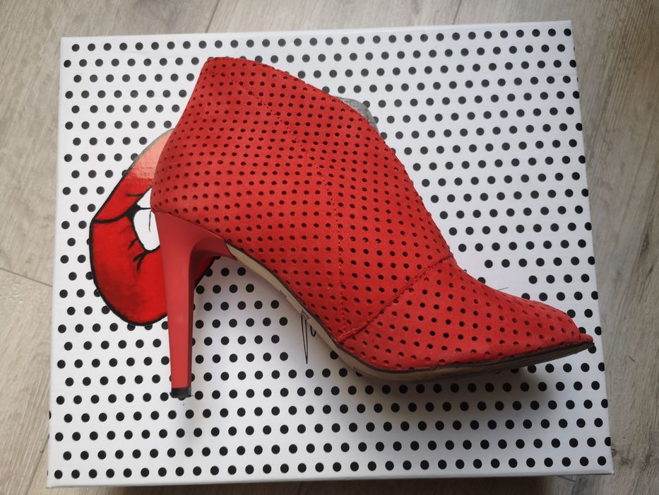 NOWE BUTY szpilki Carini by Maja Sablewska rozm. 38 czerwone !!!