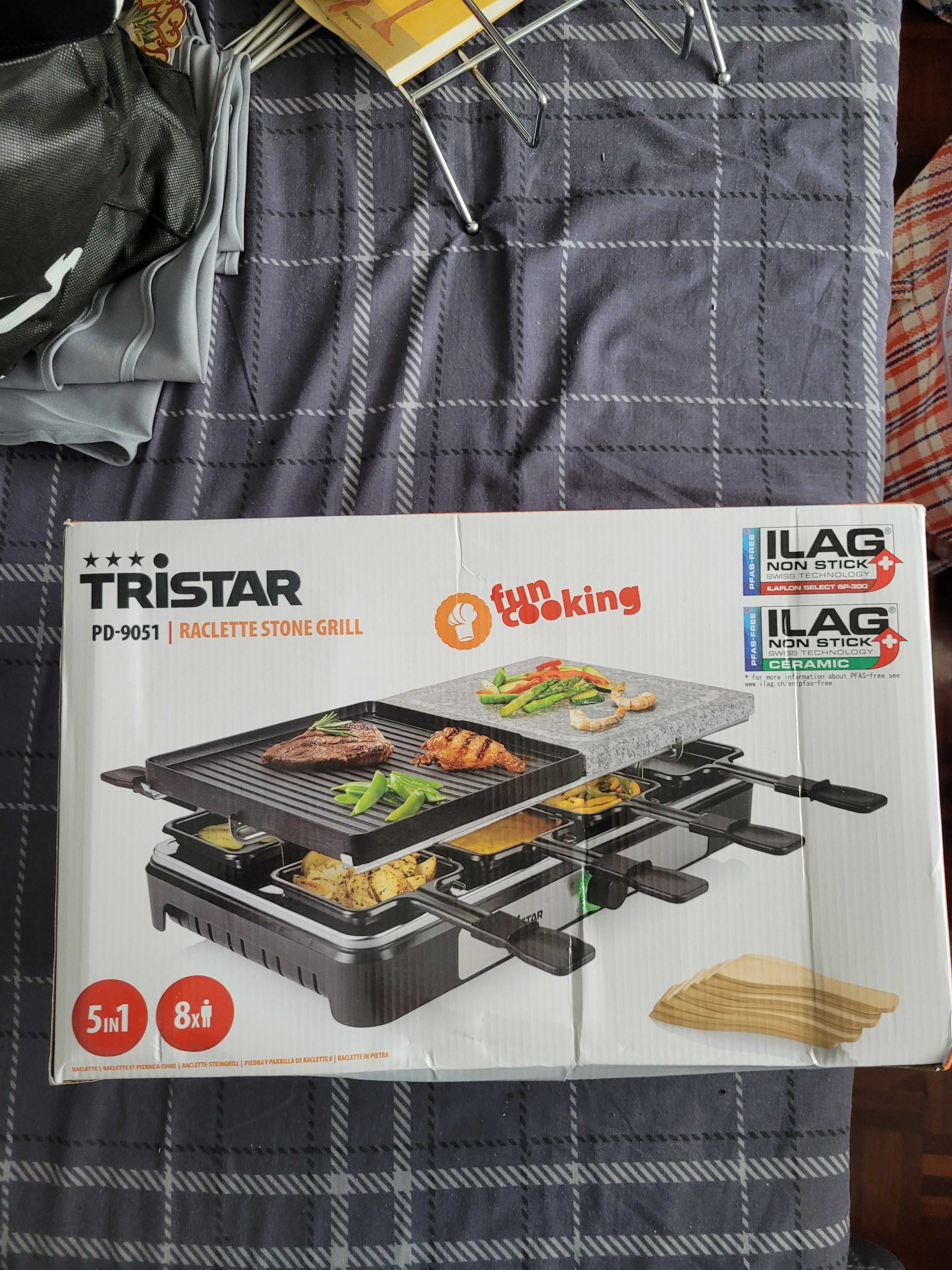 Raclette grill grelhar todo o tipo de alimentos