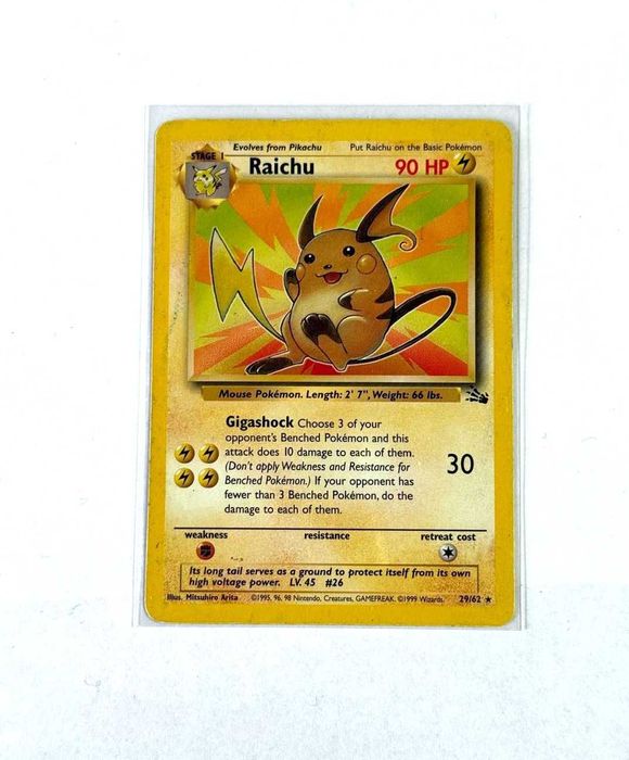 Cartas Originais Pokémon TCG - Edição Fossil