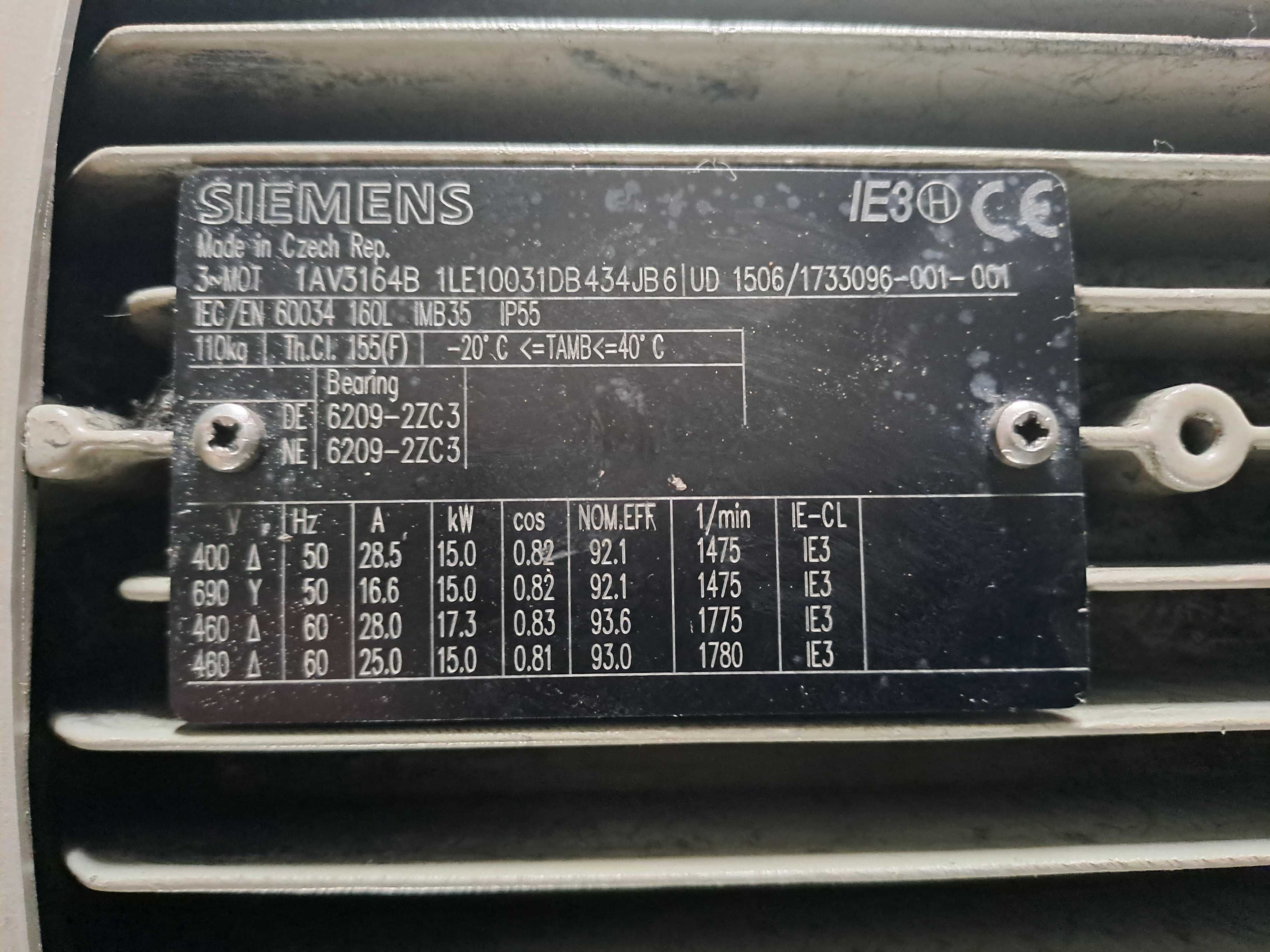 Motor trifásico 15KW IE3