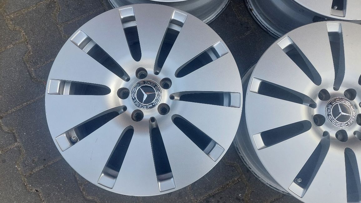 Felgi aluminiowe 17 cali 5x112 et48,5 Mercedes C klasa czujniki tpms