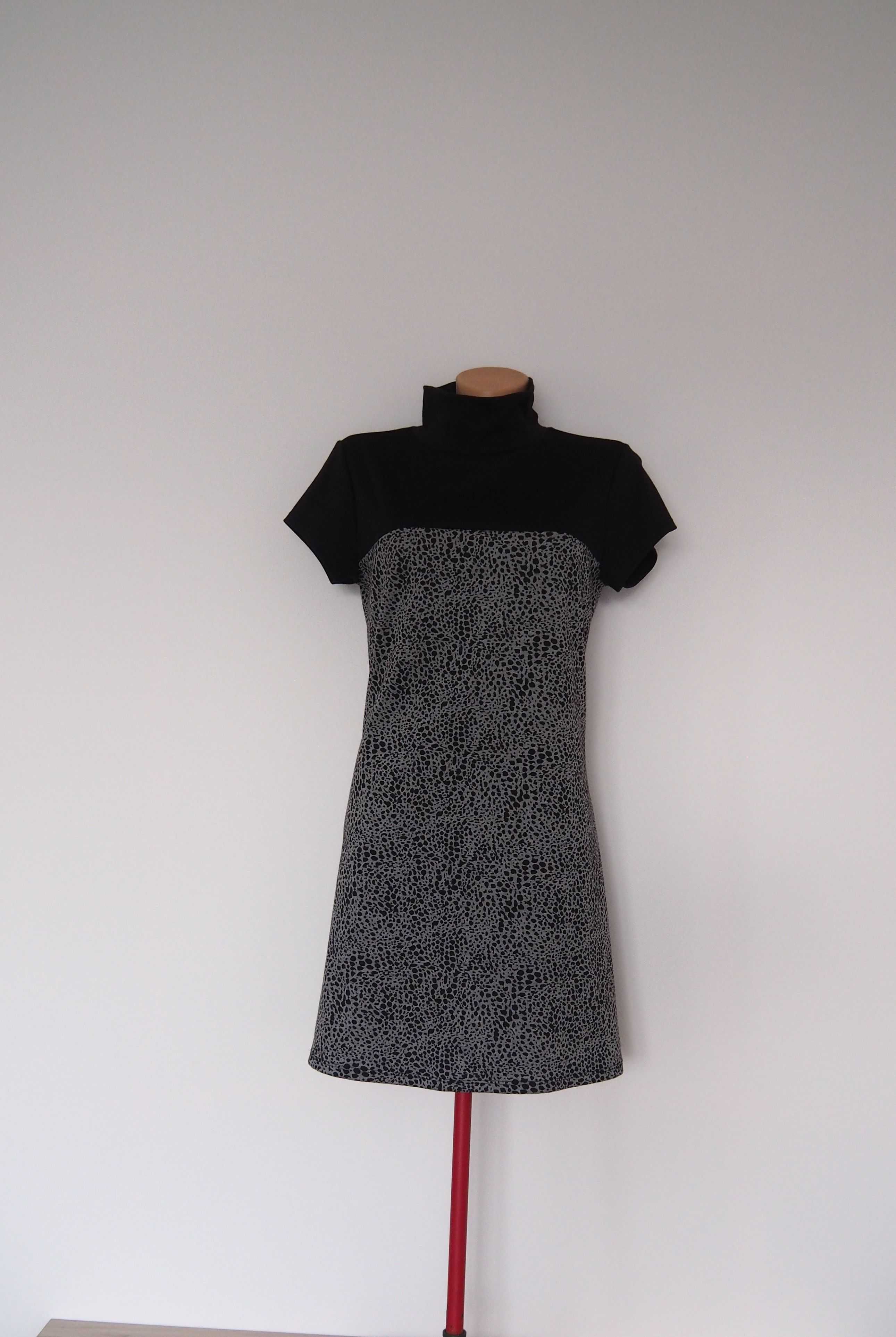 Sukienka mini,dzianinowa,czarna mała czarna,tunika  Yessica, C&A, 38 M