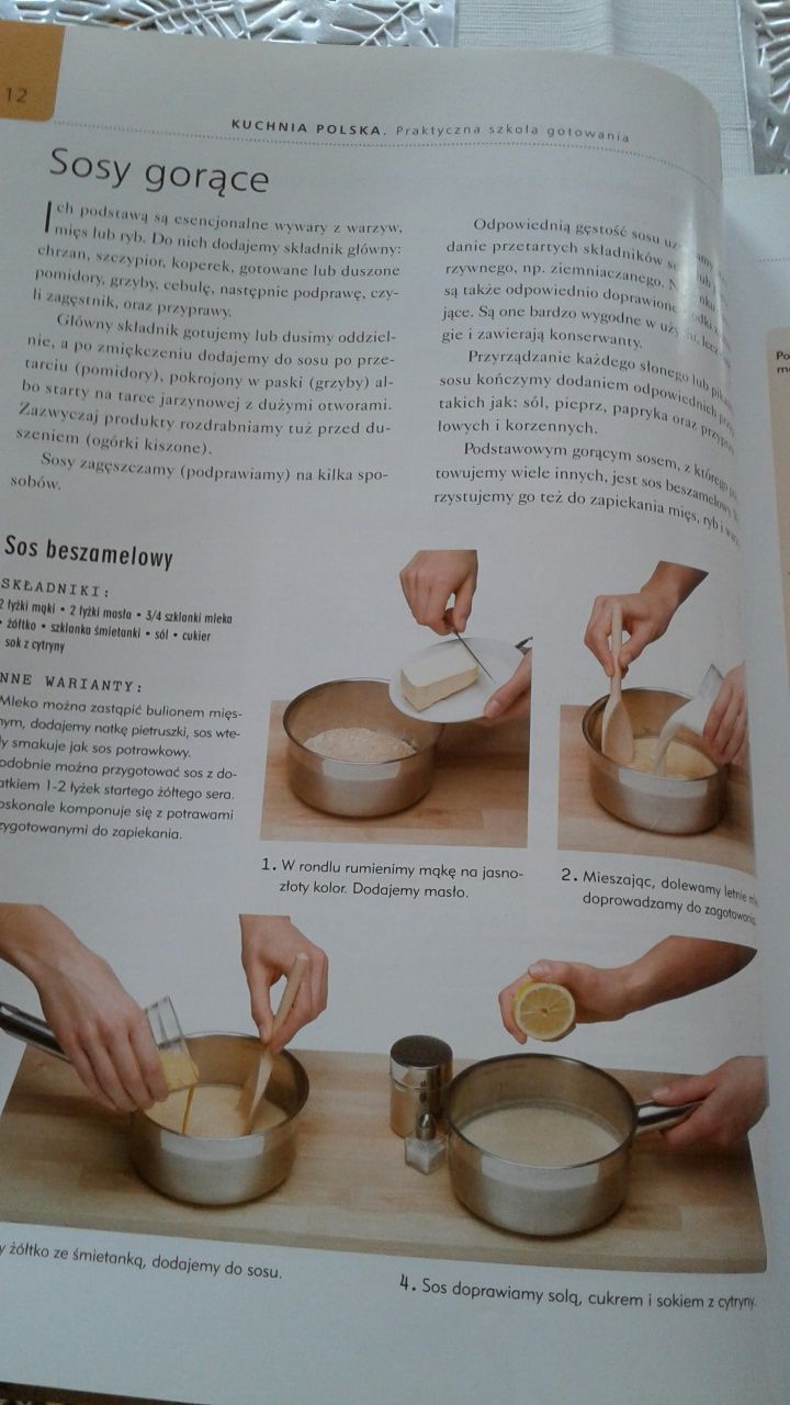 "Książka kucharska "praktyczna szkoła gotowania