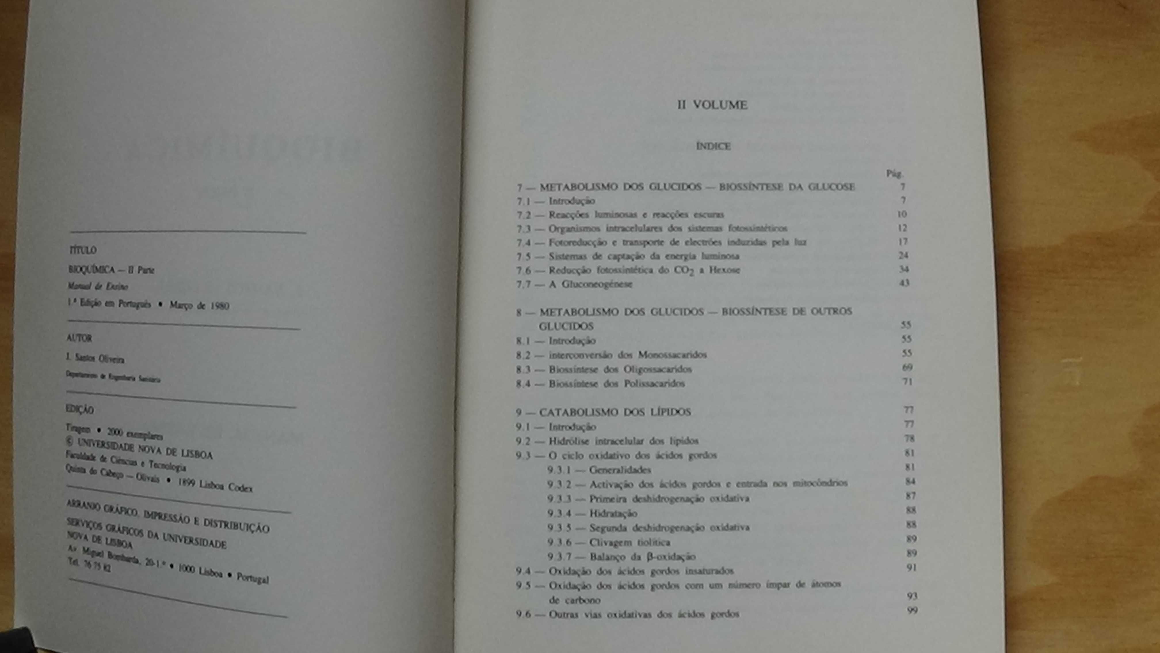 Bioquímica, Vols. 1, 2 e 3