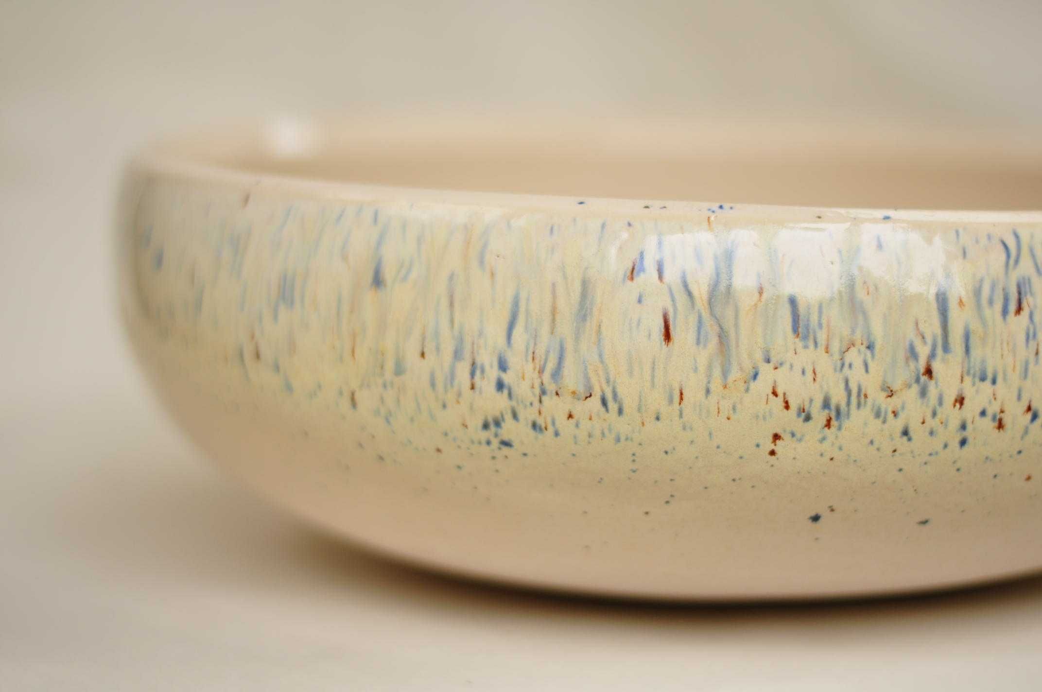 HANDMADE & OUTLET Umywalka ceramiczna nablatowa - 33 cm Birds Egg
