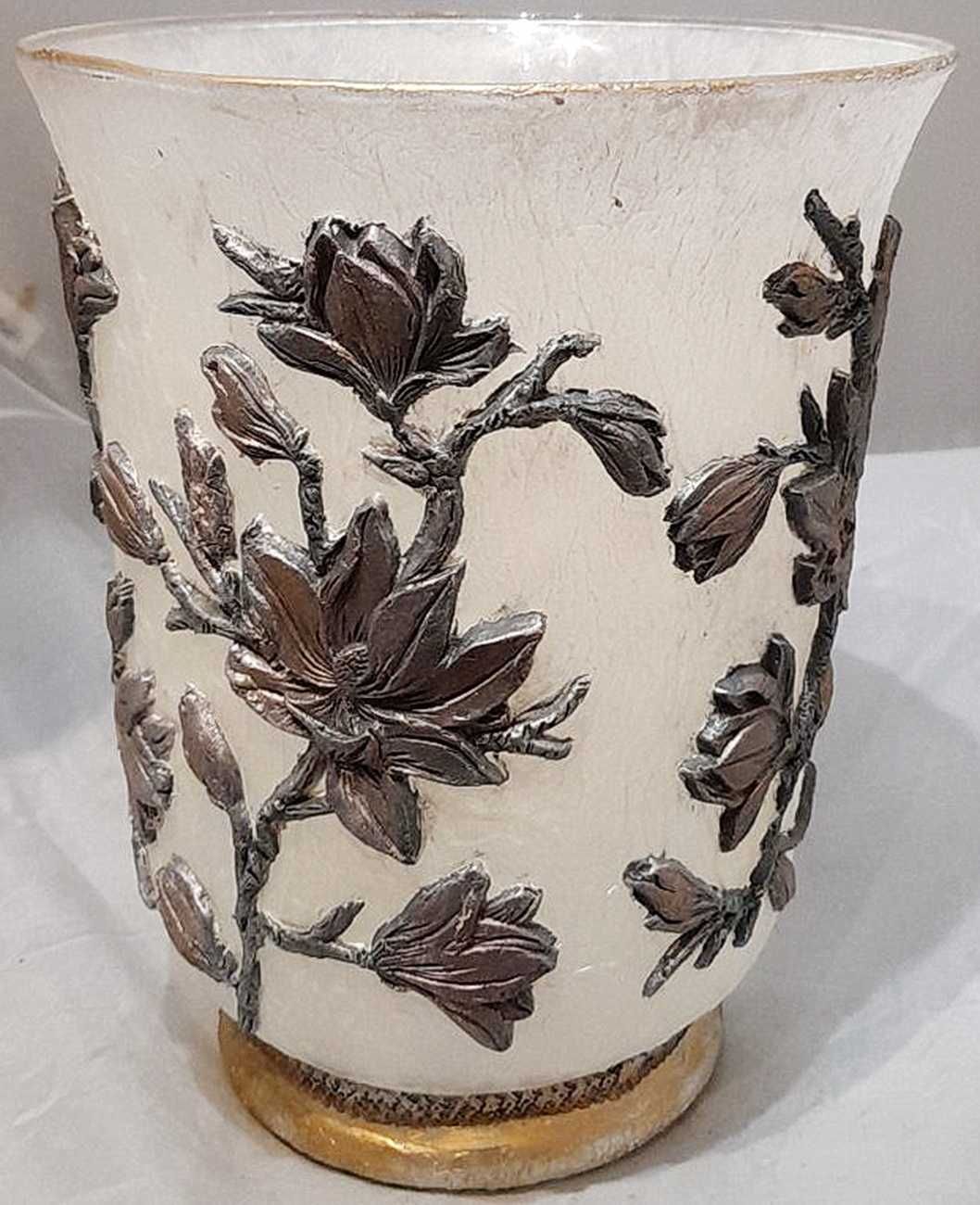 Duży wazon szklany - Magnolie