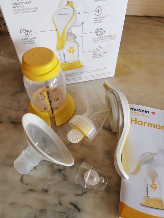 Bomba tira-leite Medela Harmony + Mamilos de silicone