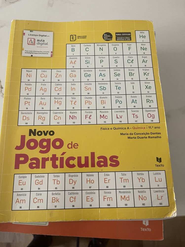 Novo jogo de partículas química A 11 ano