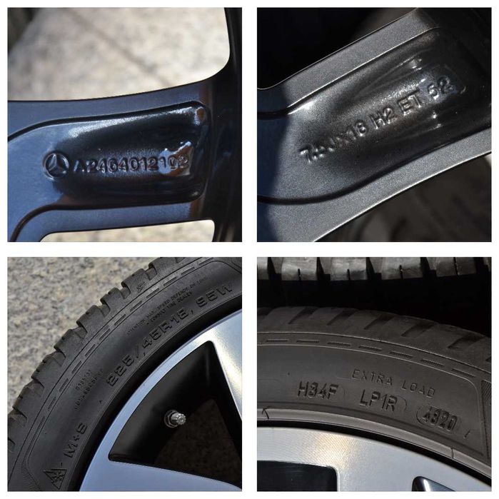 Mercedes B-Klasa W247 A-Klasa W177 Koła Zima 18" Goodyear Oryginał