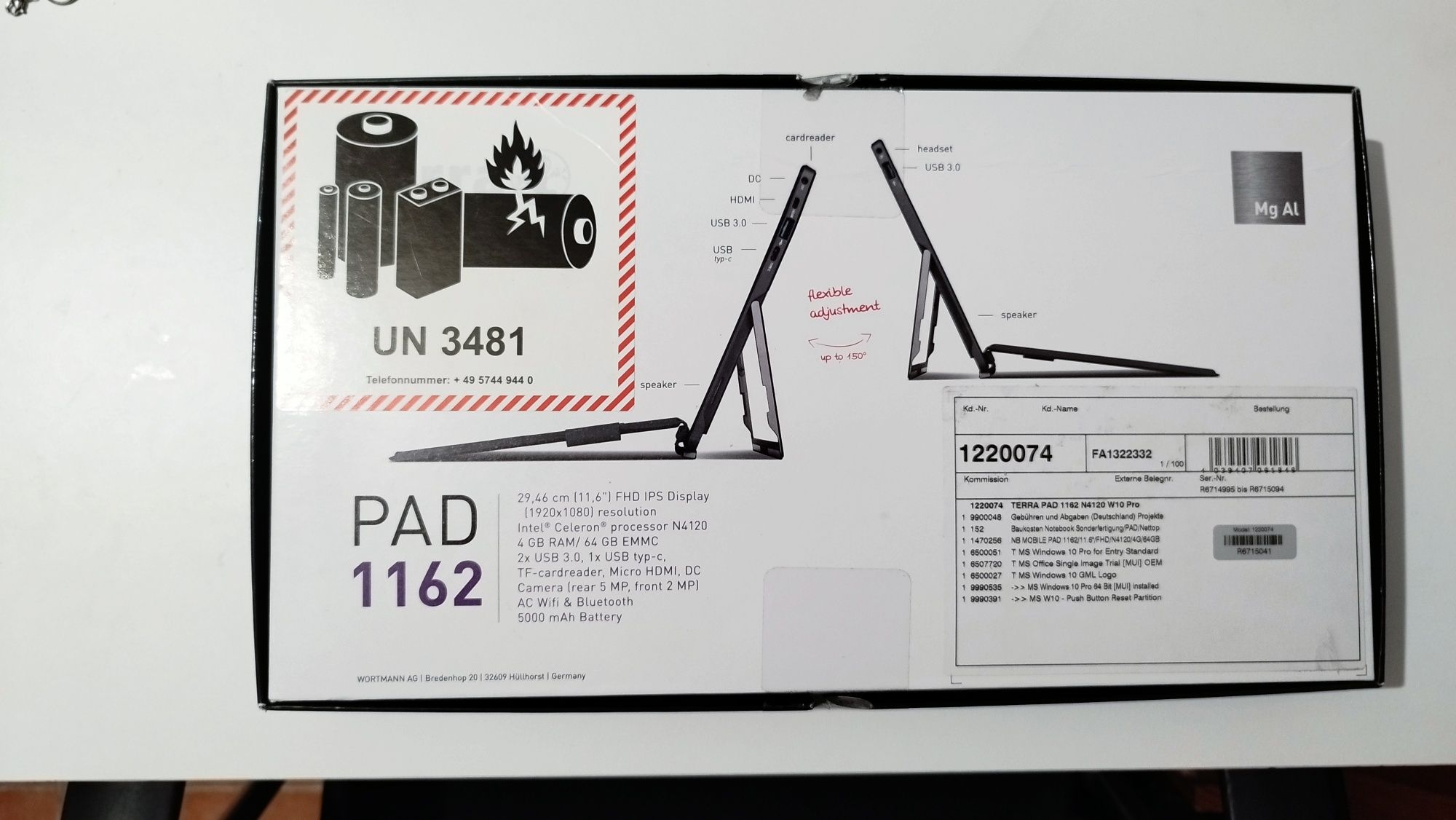 Tablet Terra Pad 1162