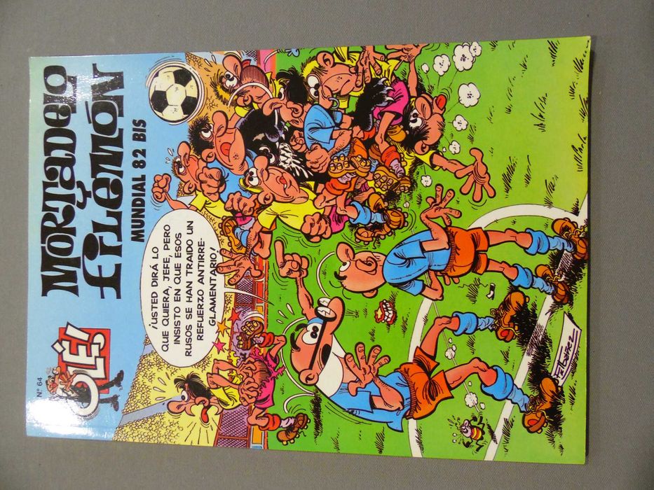 Livro BD Olé #64 Mortadelo Y Filemon Mundial 82 Bis