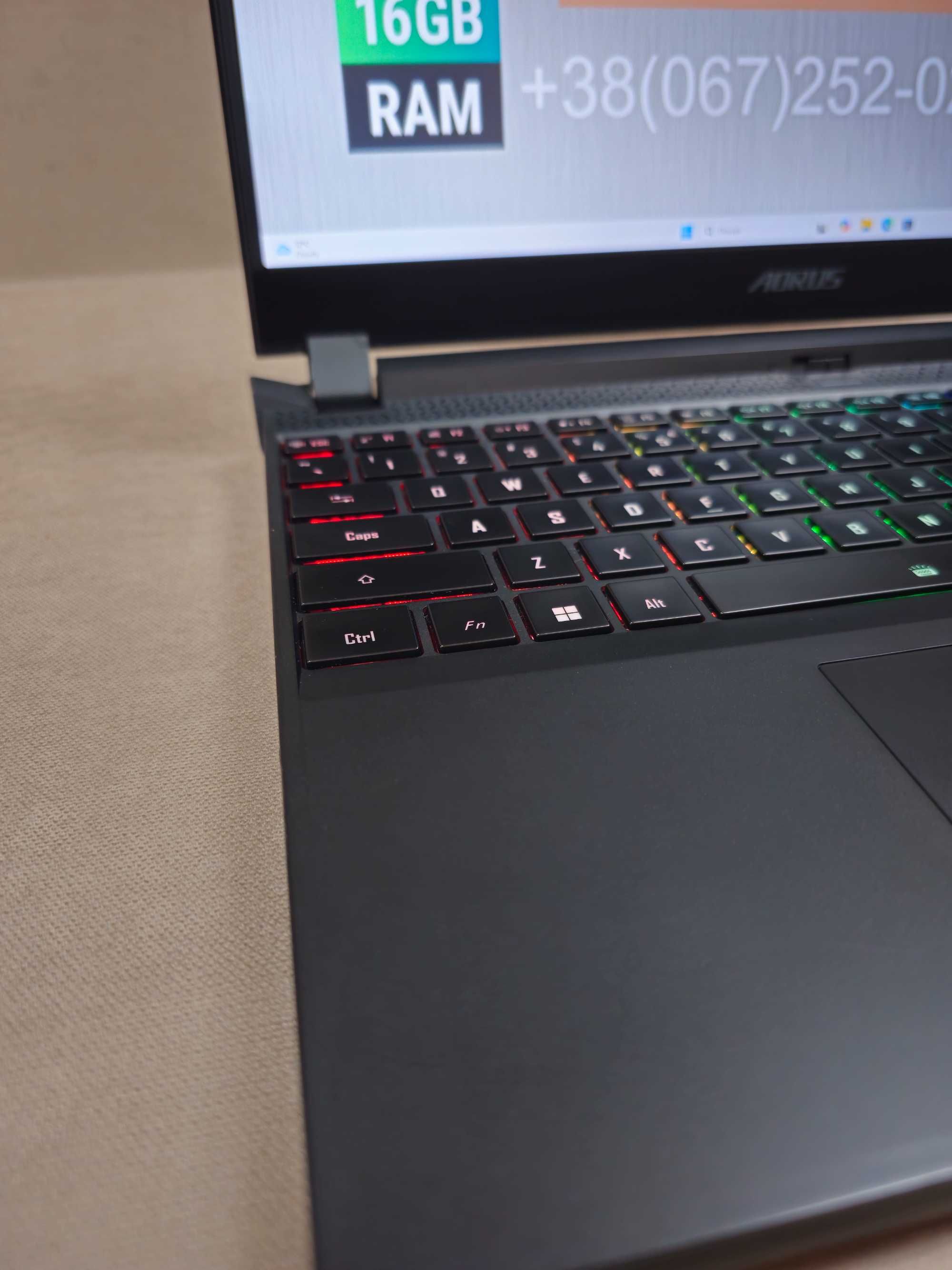 Ігровий ноутбук Gigabyte Aorus 5/i7-12700H/RTX 3070/16GB/USA/Гарантія!